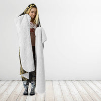 Niue Women's Day Hooded Blanket With Polynesian Pattern
