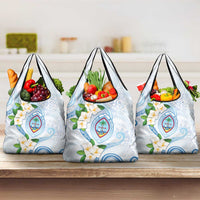 Guam Chamorro Grocery Bag Guasali Flowers Curves Style