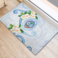 Guam Chamorro Rubber Doormat Guasali Flowers Curves Style