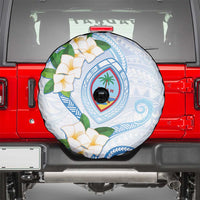 Guam Chamorro Spare Tire Cover Guasali Flowers Curves Style