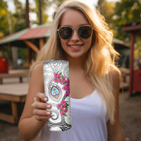 Guam Chamorro Skinny Tumbler Curves Polynesian Tattoo Mix Bougainvillea