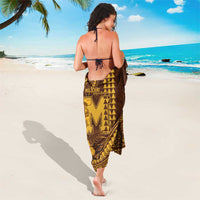 Hawaii Mililani High School Sarong Tribal Tattoo With Hibiscus Flowers