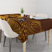 Hawaii Mililani High School Tablecloth Tribal Tattoo With Hibiscus Flowers LT05 - Polynesian Pride