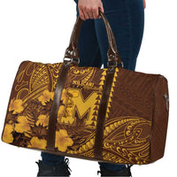 Hawaii Mililani High School Travel Bag Tribal Tattoo With Hibiscus Flowers LT05 - Polynesian Pride