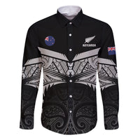 Custom New Zealand Cricket Family Matching Off Shoulder Short Dress and Hawaiian Shirt Go Champions World Cup 2024 With Maori Pattern