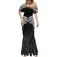 Custom New Zealand Cricket Mermaid Dress Go Champions World Cup 2024 With Maori Pattern LT05 - Polynesian Pride