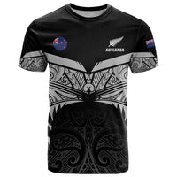 Custom New Zealand Cricket T Shirt Go Champions World Cup 2024 With Maori Pattern