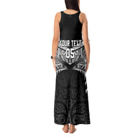 Custom New Zealand Cricket Tank Maxi Dress Go Champions World Cup 2024 With Maori Pattern LT05 - Polynesian Pride