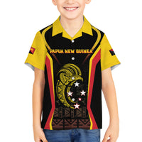 Custom Papua New Guinea Cricket Family Matching Summer Maxi Dress and Hawaiian Shirt 2024 World Cup