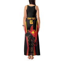 Custom Papua New Guinea Cricket Tank Maxi Dress 2024 World Cup LT05 - Polynesian Pride