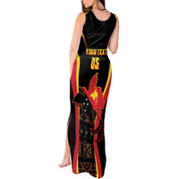 Custom Papua New Guinea Cricket Tank Maxi Dress 2024 World Cup LT05 - Polynesian Pride