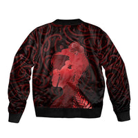 Aotearoa Mana Wahine Sleeve Zip Bomber Jacket The Spiritual Power Of Women