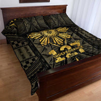 Philippines Independence Day Quilt Bed Set Filipinos Sun Star Tribal