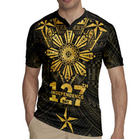 Personalised Philippines Independence Day Rugby Jersey Filipinos Sun Star Tribal