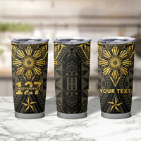 Personalised Philippines Independence Day Tumbler Cup Filipinos Sun Star Tribal