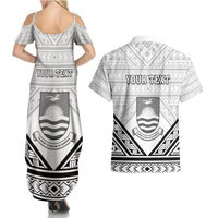 Personalised Kiribati Gospel Day Couples Matching Summer Maxi Dress and Hawaiian Shirt Coat Of Arms Polynesian Pattern LT05 - Polynesian Pride