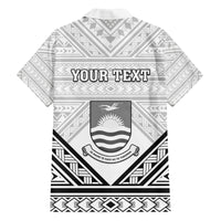 Personalised Kiribati Gospel Day Family Matching Off Shoulder Short Dress and Hawaiian Shirt Coat Of Arms Polynesian Pattern