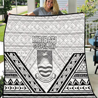 Kiribati Gospel Day Quilt Coat Of Arms Polynesian Pattern