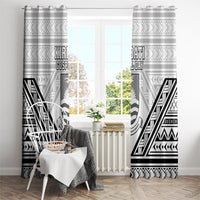 Kiribati Gospel Day Window Curtain Coat Of Arms Polynesian Pattern