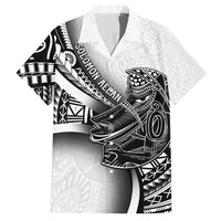 Solomon Islands Nguzunguzu Family Matching Tank Maxi Dress and Hawaiian Shirt Polynesian Tribal Pattern