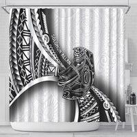 Solomon Islands Nguzunguzu Shower Curtain Polynesian Tribal Pattern