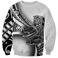 Solomon Islands Nguzunguzu Sweatshirt Polynesian Tribal Pattern