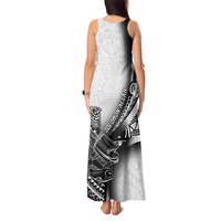 Solomon Islands Nguzunguzu Tank Maxi Dress Polynesian Tribal Pattern