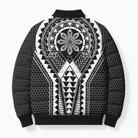 Philippines Batok Tribal Inspired Tattoo Black Bomber Puffer Jacket LT05 - Polynesian Pride