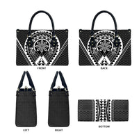 Philippines Batok Tribal Inspired Tattoo Black Leather Bag LT05 - Polynesian Pride