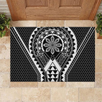 Philippines Batok Tribal Inspired Tattoo Black Rubber Doormat LT05 Black - Polynesian Pride