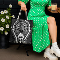 Philippines Batok Tribal Inspired Tattoo Black Tote Bag LT05 - Polynesian Pride