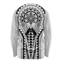 Philippines Batok Tribal Inspired Tattoo White Long Sleeve Shirt LT05 - Polynesian Pride