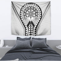 Philippines Batok Tribal Inspired Tattoo White Tapestry LT05 - Polynesian Pride