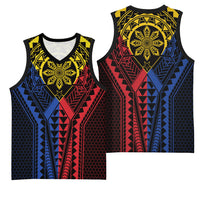 Philippines Batok Tribal Inspired Tattoo Basketball Jersey LT05 - Polynesian Pride
