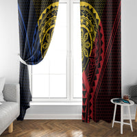 Philippines Batok Tribal Inspired Tattoo Window Curtain LT05 - Polynesian Pride