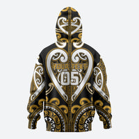 Custom Aotearoa Ngai Te Rangi Zip Hoodie Maori Tribal Pattern LT05 - Polynesian Pride