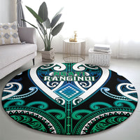 Aotearoa Ngati Ranginui Round Carpet Maori Tribal Pattern LT05 - Polynesian Pride