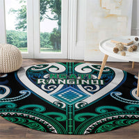 Aotearoa Ngati Ranginui Round Carpet Maori Tribal Pattern LT05 - Polynesian Pride