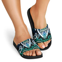 Aotearoa Ngati Ranginui Slide Sandals Maori Tribal Pattern LT05 - Polynesian Pride