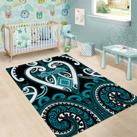 Aotearoa Tapuika Area Rug Maori Tribal Pattern LT05 - Polynesian Pride