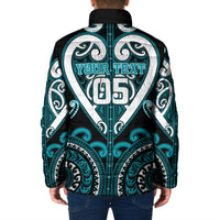 Custom Aotearoa Tapuika Padded Jacket Maori Tribal Pattern LT05 - Polynesian Pride