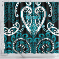 Aotearoa Tapuika Shower Curtain Maori Tribal Pattern LT05 - Polynesian Pride