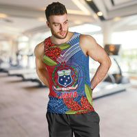 Personalized Samoa Men Tank Top Teuila Torch Ginger Mix Polynesian Tribal LT05 - Polynesian Pride