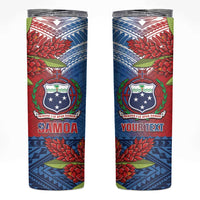 Personalised Samoa Skinny Tumbler Teuila Torch Ginger Mix Polynesian Tribal