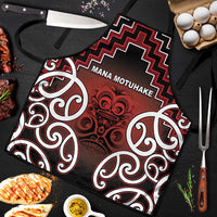 Aotearoa Mana Motuhake Apron Poutama With Maori Pattern - Polynesian Pride
