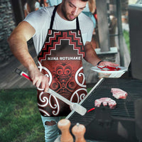 Aotearoa Mana Motuhake Apron Poutama With Maori Pattern - Polynesian Pride