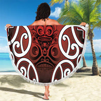 Aotearoa Mana Motuhake Beach Blanket Poutama With Maori Pattern - Polynesian Pride