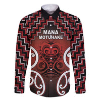 Personalised Aotearoa Mana Motuhake Family Matching Off Shoulder Maxi Dress and Hawaiian Shirt Poutama With Maori Pattern - Polynesian Pride