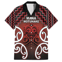 Personalised Aotearoa Mana Motuhake Family Matching Short Sleeve Bodycon Dress and Hawaiian Shirt Poutama With Maori Pattern - Polynesian Pride