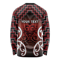Personalised Aotearoa Mana Motuhake Long Sleeve Shirt Poutama With Maori Pattern - Polynesian Pride